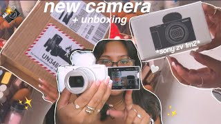 UNBOXING MY NEW CAMERA 📦📸💗 SONY ZV1 M [upl. by Adle]