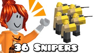 TDS but SniperBestTower uses Snipers Only [upl. by Pitt]