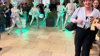 Leeds Light Night 2024 Trinity Shopping Centre Spark Drummers 2 [upl. by Nolek]