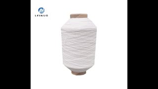 Rubber covered yarn nylon yarn 180d7070 lycra rubber covered yarn free sample in stock [upl. by Tedie]