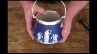 How To Repair Wedgwood Jasper Biscuit Barrels and Other Mounted Ware [upl. by Armond334]