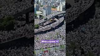 The streets are packed in Buenos Aires for Argentina’s World Cup victory parade 🎉 [upl. by Silvers]