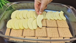 prendi mele e biscotti ‼️e fai questa deliziosa ricetta facile e veloce [upl. by Carolynn137]