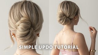 SIMPLE UPDO HAIR TUTORIAL FOR SPRING 🌷Perfect Medium  Long Hair Hairstyles [upl. by Anaiq]