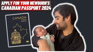 Apply for NEWBORN PASSPORT Canada 2024 [upl. by Kcirnek416]