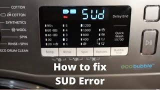 How to Fix the SUD Error Code Quickly on Samsung Front Load Washing Machine [upl. by Ardnuaet]