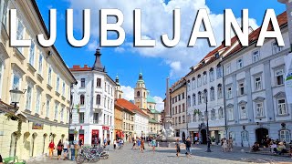 One day in Ljubljana Slovenia Walking Tour  Things to do in Ljubljana Slovenia  Ljubljana 4K [upl. by Odnumyar]