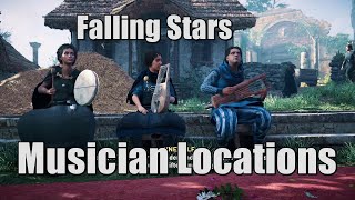 AC Creed Valhalla musicians Where to find Ysane Cynewulf and Kitt in Lunden Falling Stars [upl. by Lotus86]