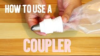 How to Use a Coupler and Piping Bag by Yummy Paper [upl. by Ardnassela]