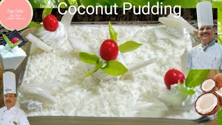 How to make Tender Coconut Pudding  Fresh Eggless Coconut Mousse  Without Gelatin Coconut Pudding [upl. by Oira]