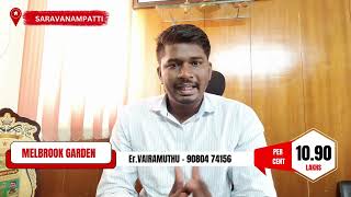 Low Budget Gated Community Saravanampatti  KCT TECH PARK 5 Mins  Land sale coimbatore [upl. by Iren22]