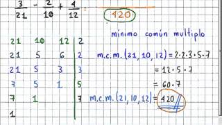 como se suman fracciones con diferente denominador [upl. by Larner]
