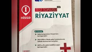 Riyaziyyat Test Toplusu 2018 1ci hissÉ™ cavablar [upl. by Cammi]