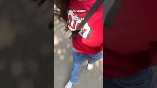 Day 10 in 10 days college outfit challenge🏎️youtubeshorts collegefit ytshorts delhiuniversity [upl. by Eaner]