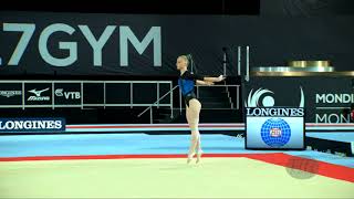 IARMOLENKO Valeriia UKR  2017 Artistic Worlds Montréal CAN  Qualifications Floor Exercise [upl. by Ahsinhoj]