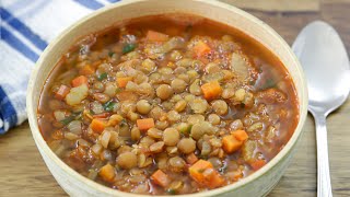 The Best Lentil Soup Recipe [upl. by Annairoc]