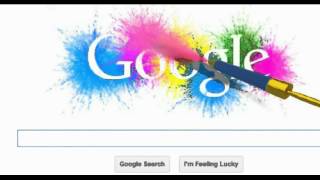 Google Doodle Holi Festival Of Colors [upl. by Airdnalahs]