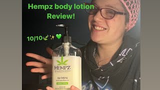 Hempz Body Lotion Review [upl. by Coleen77]