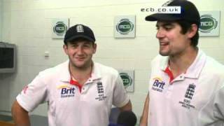 Ashes  Exclusive interview with Bresnan and Cook after MCG win [upl. by Atilal]