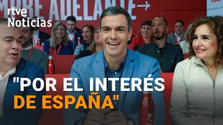 INVESTIDURA SÁNCHEZ DEFIENDE la AMNISTÍA ante el COMITÉ FEDERAL del PSOE  RTVE Noticias [upl. by Giordano407]