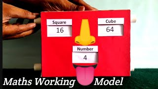 Maths Working Model on Square amp Cube Numbers Maths Working Model for class 8 Maths Project Class 8 [upl. by Akenom]