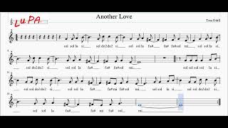 Another Love  Flauto dolce  Note  Spartito  Karaoke  Instrumental  Canto  Musica [upl. by Rehsa242]