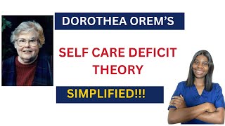 DOROTHEA OREM’S SELF CARE DEFICIT THEORY SIMPLIFIED [upl. by Aluk832]