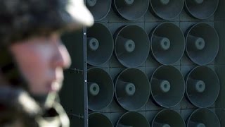 South Responds to North Korea With Loudspeakers [upl. by Selym150]