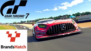 Gran Turismo 7  2024 Good Smile Racing AMG GT3 vs Brands Hatch [upl. by Corinna427]