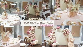 Legit High End Hacks DIY Dollar Tree Wood Boxes Centerpiece  Cute Baby Shower Bear Theme Decor [upl. by Fitzgerald]