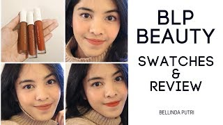 BLP BEAUTY LIP COAT 3 NEW SHADES  Swatches amp Review  Bellinda Putri [upl. by Natan]