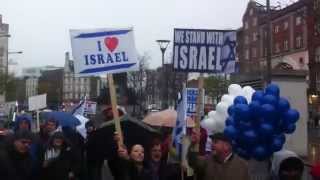 Pro Israel Rally in Dublin Ireland 2013 [upl. by Ieppet937]