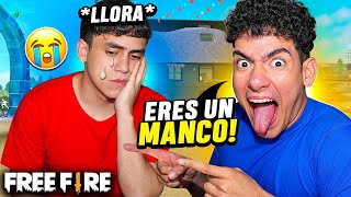 PELEO FUERTE con MI AMIGO POR DECIRLE MANCO en FREE FIRE   TheDonato [upl. by Irovi739]