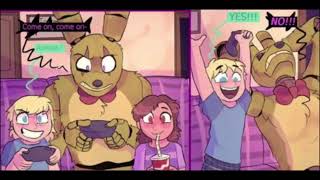 Springtrap and Deliah redub part 8 five nights at Freddy’s comic dub [upl. by Natan]