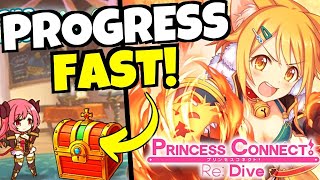 TIPS TO PROGRESS FAST Princess Connect ReDive [upl. by Eaton726]