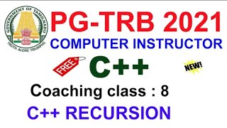 Computer Instructor 💥C Coaching class 8  RECURSION  VIBRANT ONLINE ACADEMY [upl. by Elizabet]