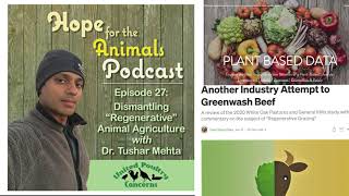 Dismantling quotRegenerativequot Animal Agriculture with Dr Tushar Mehta [upl. by Kirtap]