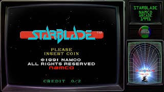 StarBlade Namco Arcade 1991 DEMO [upl. by Nereil158]