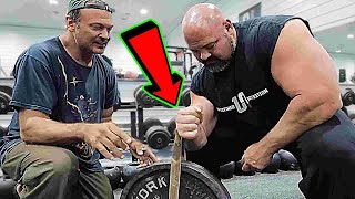 BRIAN SHAW tries DEVON LARRATT LIFT [upl. by Adall346]