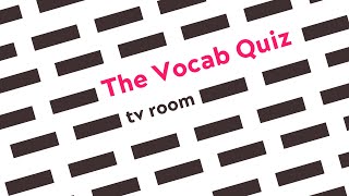 tv room  The Vocab Quiz Kinetic Typography animation [upl. by Enitsirhc816]