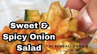 Sweet and Spicy Onion Salad  Red Onion Salad [upl. by Assyla]