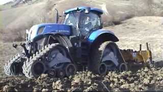 NEW HOLLAND T7270 CON CINGOLATURA TiDue AMFIBIOS track in plowing [upl. by Edmunda]