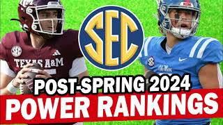 SEC PostSpring Power Rankings for 2024 [upl. by Rosane]