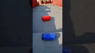 Blue vs Red Breaking glass bottles  Crushing Crunchy amp soft things shorts asmr satisfying [upl. by Peck592]