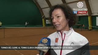 TORNEO DEL CUORE AL TENNIS CLUB DI GRIGNANO SPORT E SOLIDARIETA  27112024 [upl. by Penelopa]