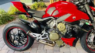 2022 Ducati Streetfighter V4 with Sc Project exhaust [upl. by Sunday116]