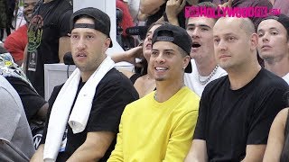 Austin McBroom amp Mike Majlak Enjoy The Courtside View At Quavos Celebrity Basketball Game [upl. by Gavin]