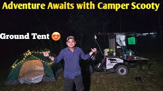 Camping Adventure Awaits with Camper Scooty and Ground Tent 😍 [upl. by Charlene]