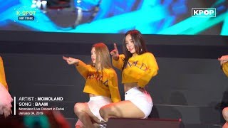 🔥 MOMOLAND  BBoom BBoom  모모랜드 LIVE IN DUBAI Concert 2019 [upl. by Ardnued]