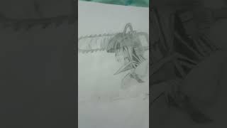 Drawing chainsaw man animeart drawing chainsawman [upl. by Binnings972]